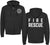 Fire Dept. Fire Rescue Full Zip Hoodie Firefighter Warm Double Side Print Hooded Zipper Sweatshirt for Men & Women