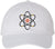 Atom Symbol Embroidered Dad Hat | Science Physics Chemistry Geek Baseball Cap for Scientists