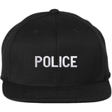 POLICE Snapback Hat – Embroidered Flat Bill Cap for Law Enforcement & Security, Adjustable, Durable Fit