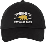 Yosmite National Park Est 1890 Embroidered Baseball Cap | Wild Life 100% Cotton Adjustable Unisex Hat