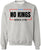 No Kings Since 1776 Printed Sweatshirt Patriotic Political Statement Crewneck Pullover