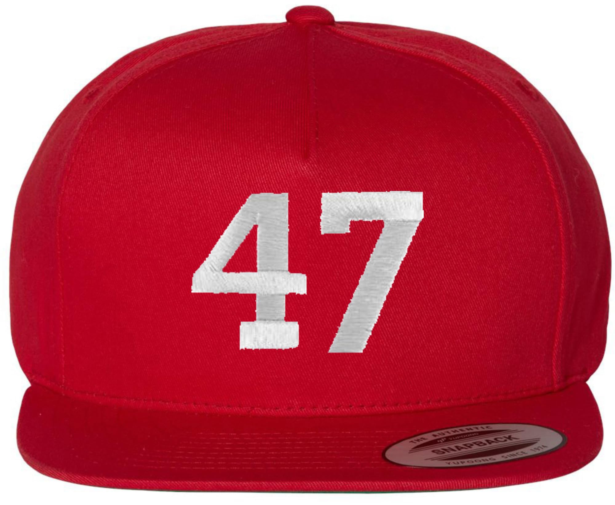 47 Embroidered Flat Bill Cap | Support 47th President of United States Snapback Hat