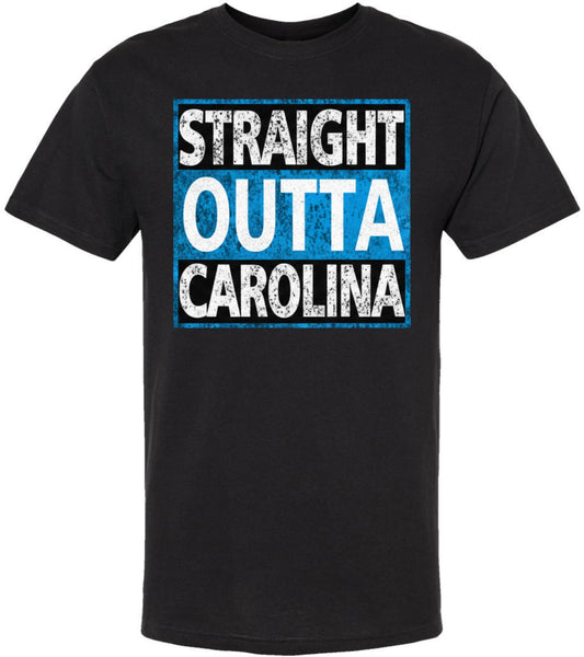Straight Outta City Printed T Shirt Hometown Pride Urban Streetwear Football Fan Tee 100% Cotton