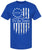 We The People 1776 USA Flag T-Shirt - Long Center Print American Distressed US Flags Patriots Tee Shirt