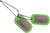 US Military Dog Tag Set - ID Matte Metal ID Dog Tags Necklace Complete Set with 2 Chains and 2 Silencers