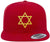 Jewish Star of David Embroidered Baseball Cap | Magen David Flat Bill Snapback Adjustable Unisex Religious Hat