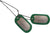 US Military Dog Tag Set - ID Matte Metal ID Dog Tags Necklace Complete Set with 2 Chains and 2 Silencers