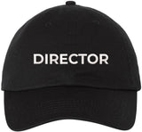 Director Embroidered Baseball Cap | | Adjustable Cotton Dad Hat for Men & Women, Military Inspired Style