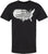 Vintage USA Map Flag Graphic Printed T-Shirt | USA Grunge 48 States Outline Patriotic 100% Cotton Crewneck Tee