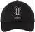 Zodiac Signs Embroidered Dad Hat | Adjustable Astrology Horoscope Monthly Symbols Designs Unstructured Cap, Black