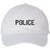POLICE Unstructured Dad Hat Low Profile Adjustable Baseball Cap for Security, Guard & Law Enforcement Uniforms