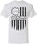We The People 1776 USA Flag T-Shirt - Long Center Print American Distressed US Flags Patriots Tee Shirt