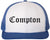 Compton Old English Embroidered Trucker Hat | Classic Deluxe Snapback Mesh Snapback Cap