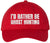 I’d Rather Be Ghost Hunting Embroidered Dad Hat Funny Paranormal Halloween Cap