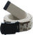 ARMYU Military Web Belt Reversible Cotton Canvas Army Camo & Solid Belts with Black Buckle 54
