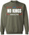 No Kings Since 1776 Printed Sweatshirt Patriotic Political Statement Crewneck Pullover