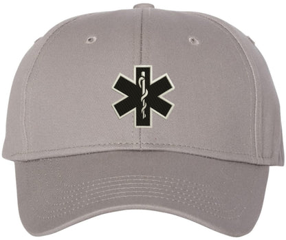 EMS EMT Emergency Medical Star of Life Embroidered Adjustable 100% Cotton Unisex Baseball Cap Hat
