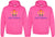 Queen & Queen Printed Hoodies Adult Lesbian Gay Pride Hooded Sweatshirts for Gay Couples (2 Pack)