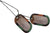 US Military Dog Tag Set - ID Matte Metal ID Dog Tags Necklace Complete Set with 2 Chains and 2 Silencers