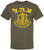 Israeli Defense Forces Logo T-Shirt | Large IDF Emblem Army Tee Shirt, Short Sleeve, 100% Cotton, Military Green