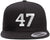 47 Embroidered Flat Bill Cap | Support 47th President of United States Snapback Hat