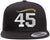 45th President Hair Embroidered Flat Bill Snapback Cap | Trump Supporters Adjustable Slick Hat