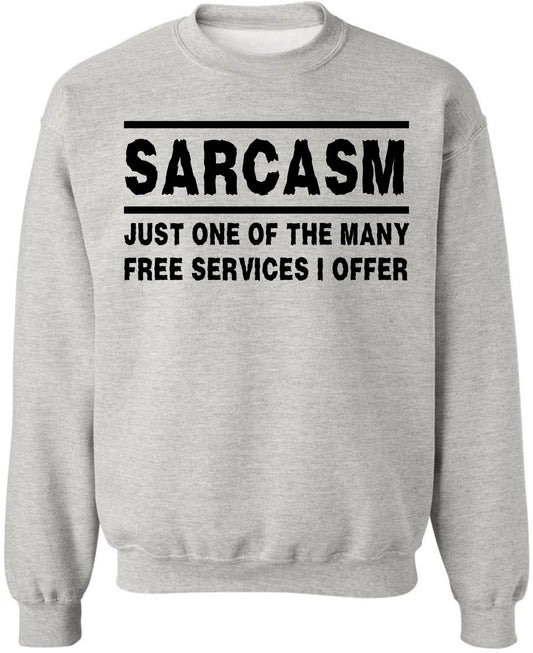 Sarcasm Sweatshirt Funny Sarcastic Saying Crewneck Pullover Humor Graphic Sweatshirt for Men Women