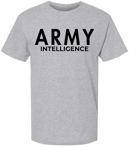 Army Intelligence T-Shirt | U.S. Military Intelligence Team Tee | Short Sleeve Gym & Fitness Athletic PT Shirt