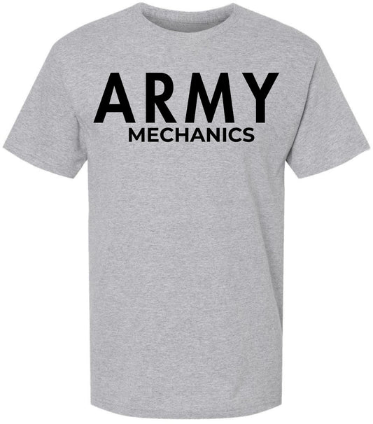 Army Mechanics T-Shirt - 100% Cotton Crewneck Tee - Short Sleeve