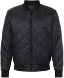 Diamond Quilted Packable Men's Bomber Jacket | Polyester with Nylon Lining Warm Comfortable Jacket