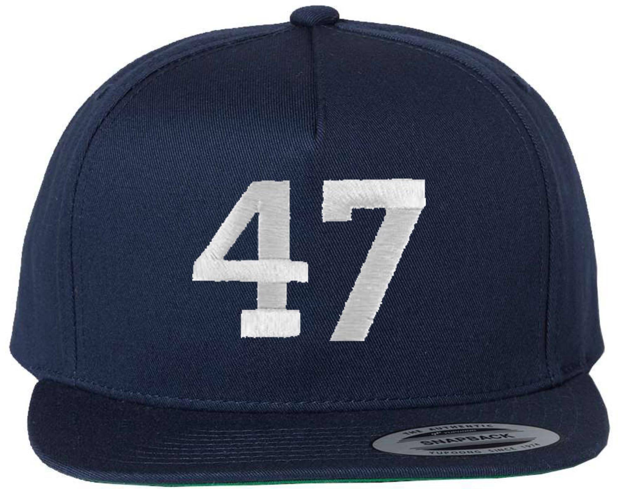 47 Embroidered Flat Bill Cap | Support 47th President of United States Snapback Hat