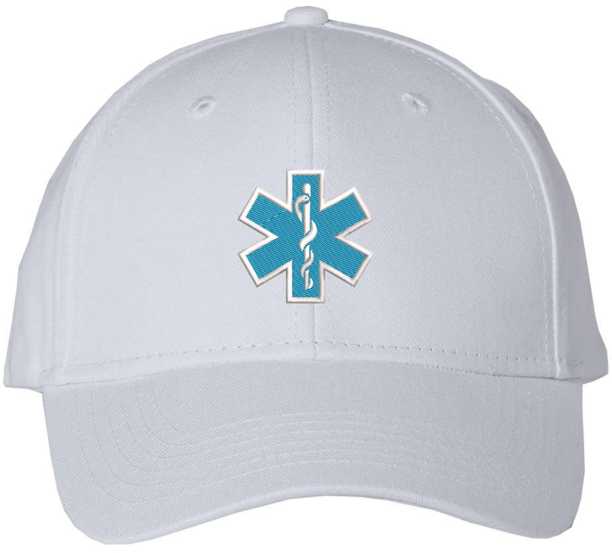 EMS EMT Emergency Medical Star of Life Embroidered Adjustable 100% Cotton Unisex Baseball Cap Hat