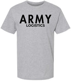 Army Logistics Physical Training T-Shirt | U.S. Military Supply PT Running Gym Exercise Corps Athletic Tee for Men & Women