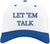 Let 'Em Talk Embroidered Two Tone Baseball Cap | Snapback Adjustable Funny Sarcastic Retro Streetwear Hat