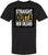 Straight Outta City Printed T Shirt Hometown Pride Urban Streetwear Football Fan Tee 100% Cotton