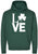 Love Printed Hooded Sweatshirt | St. Patrick's Day Irish Holiday Costume Hoodie | for Men & Women, Dark Green