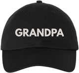 Grandpa Embroidered Dad Hat | Adjustable Cotton Birthday Christmas Gift for Grandfathers Baseball Cap