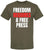 Freedom Requires A Free Press Printed T-Shirt Patriotic First Amendment Free Speech 100% Cotton Crewneck Tee