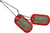 US Military Dog Tag Set - ID Matte Metal ID Dog Tags Necklace Complete Set with 2 Chains and 2 Silencers