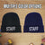 STAFF Large Embroidered Beanie Fleece Lined Watch Cap STAFF Warm Winter Work Uniform Hat