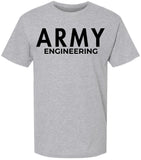 Army Engineering T-Shirt | US Engineer Corps Graphic Short Sleeve Tee | Army Corps of Engineers Crewneck Shirt