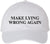 Make Lying Wrong Again Embroidered Dad Hat | Funny Political Adjustable Baseball Cap for Men & Women
