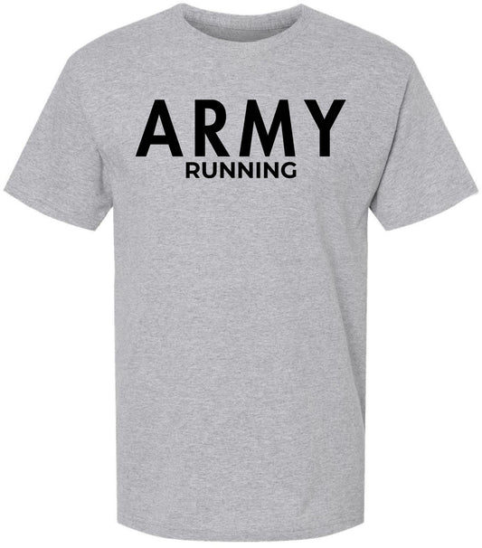 Army Running T-Shirt | U.S. Military PT Physical Training Fitness, Jogging & Workout Short Sleeve Tee Shirt