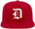 Old English Alphabet D Embroidered Baseball Cap | Classic Gothic Letter Adjustable Flat Bill Snapback Unisex Hat