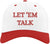 Let 'Em Talk Embroidered Two Tone Baseball Cap | Snapback Adjustable Funny Sarcastic Retro Streetwear Hat