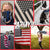 US Flag Bandana USA American Cotton Headband Headwrap Head Cover Bandanna Doo Rag 2-Pack
