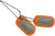 US Military Dog Tag Set - ID Matte Metal ID Dog Tags Necklace Complete Set with 2 Chains and 2 Silencers