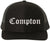 Compton Old English Embroidered Trucker Hat | Classic Deluxe Snapback Mesh Snapback Cap