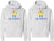 Queen & Queen Printed Hoodies Adult Lesbian Gay Pride Hooded Sweatshirts for Gay Couples (2 Pack)