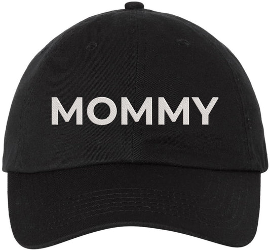 Mommy Embroidered Baseball Hat | 100% Cotton Bold Dad Cap Casual Mother's Day Gift for Mom